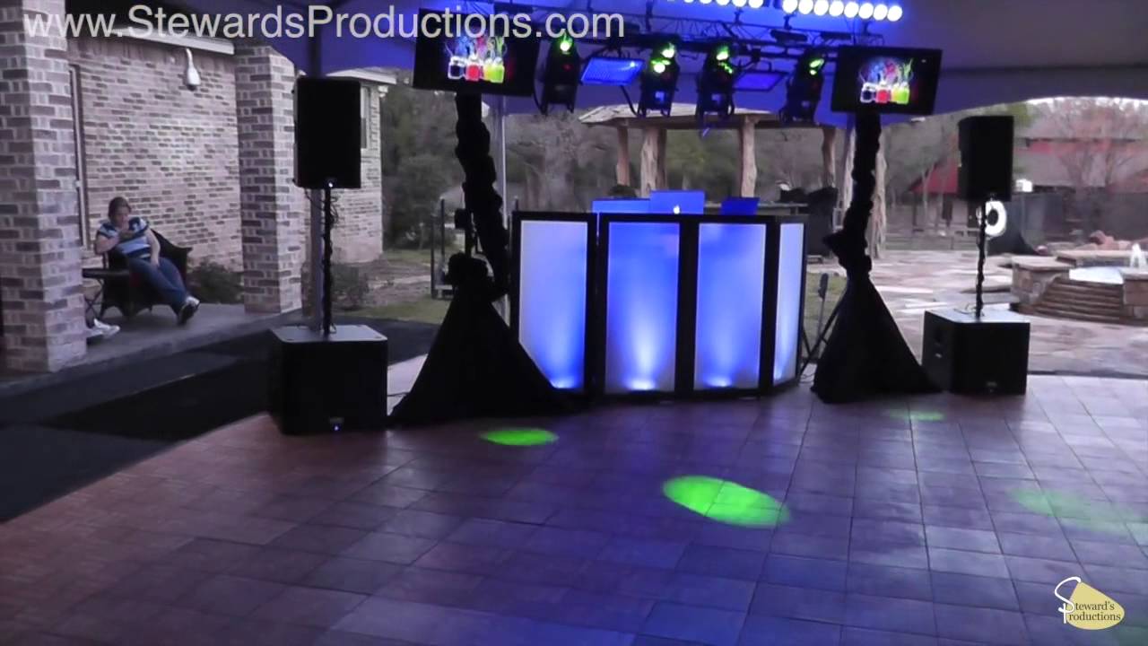 Fort Worth DJ gig log sweet 16 Backyard Party