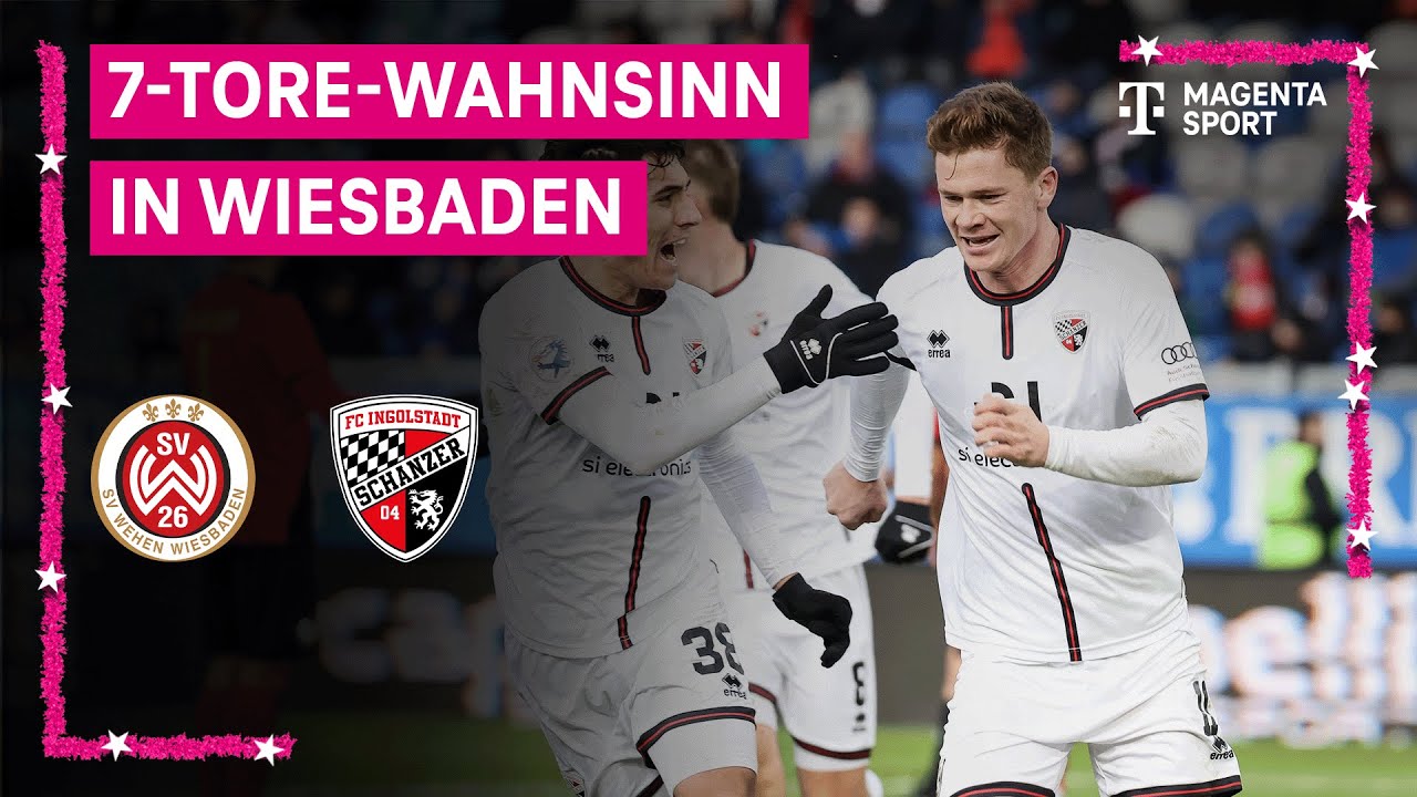 SV Wehen Wiesbaden - FC Ingolstadt 04, Highlights mit Live-Kommentar | 3. Liga | MAGENTA SPORT