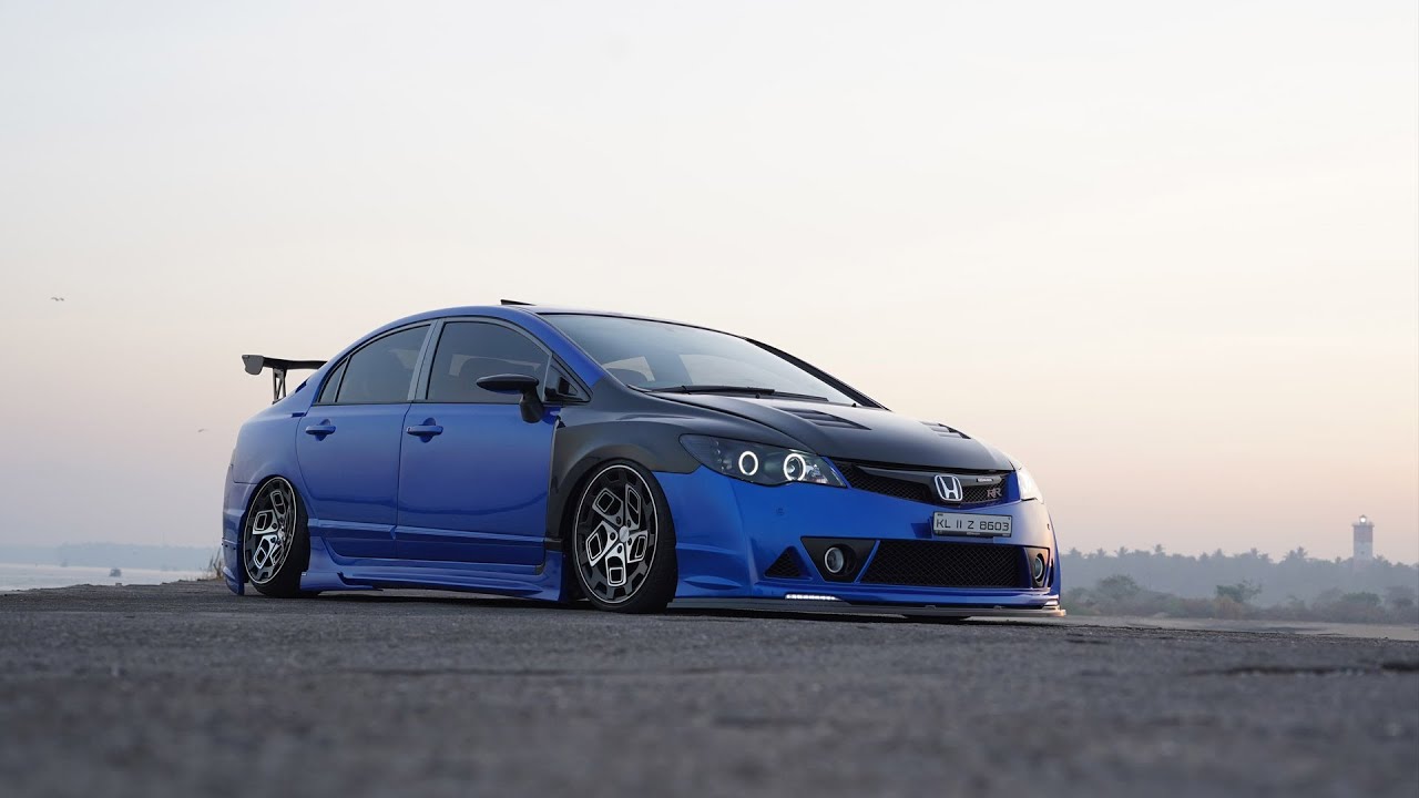 The Carbon Blue | Bagged Civic | Mugen | Radi8 | 360 MOTORING | N1Concepts