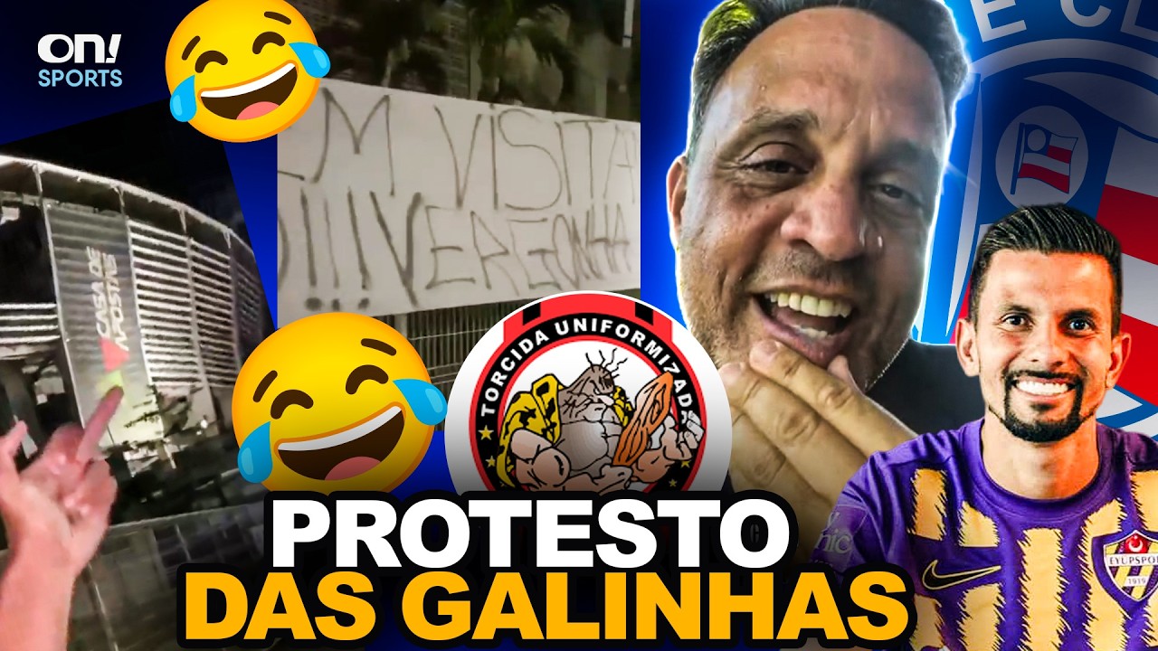 BATEU O DESESPERO 😂 TORCIDA DO VITORIA FAZ PROTESTO NA FONTE NOVA E ZÉ EDUARDO FICA DOIDO DE NOVO!