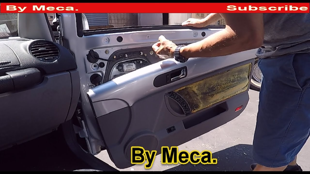 How to Remove and  Repair the Interior Door panel of 2003 Volkswagen beetle