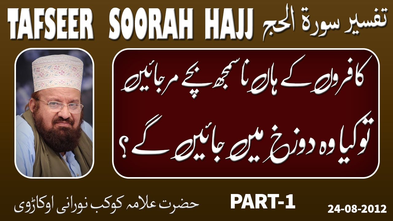 1-5-Among the Infidels if innocent children die will they go to Hell? -کافروں کے ہاں نا سمجھ بچے