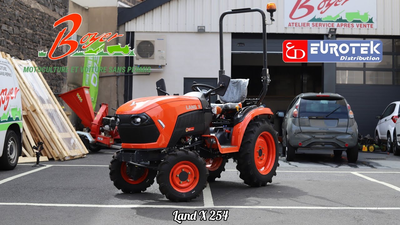 Eurotek Land X 254 - Micro tracteur - Présentation - Boyer Motoculture