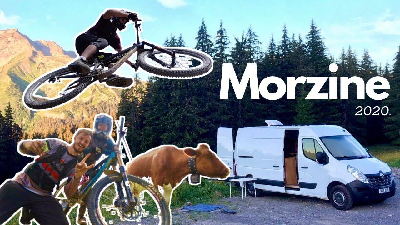Morzine Mountain Biking // 2020 MTB Van Life Edit in a DIY Camper Conversion