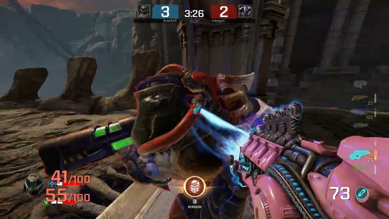 Quake Champions Time Limit Duel on The Molten Falls