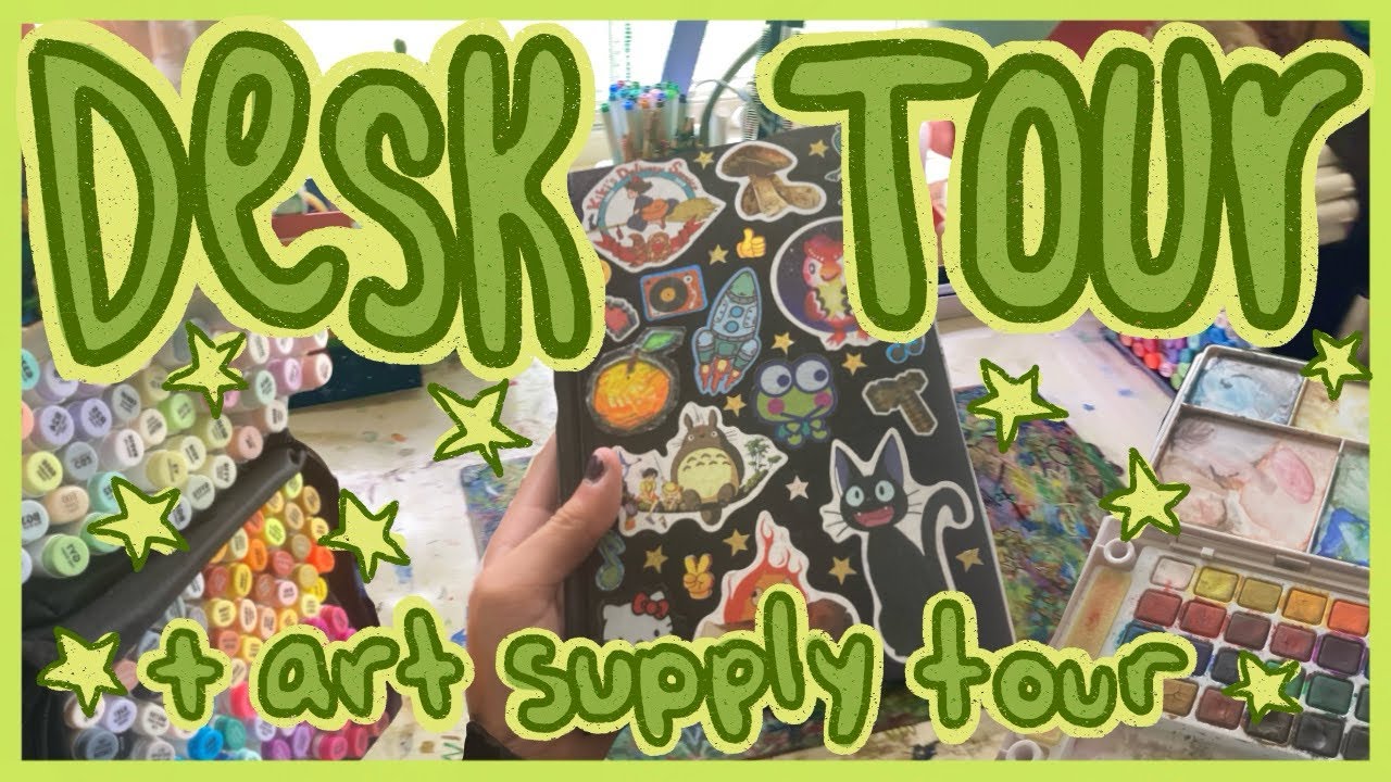 Desk/Art Supplies Tour! ⭐️