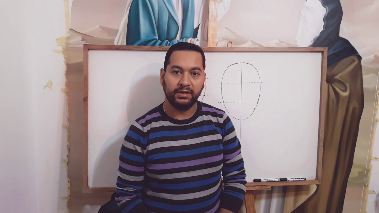 تعلم كيفية رسم وش الانسان من الامام ومن الجانب بطريقة سهلة