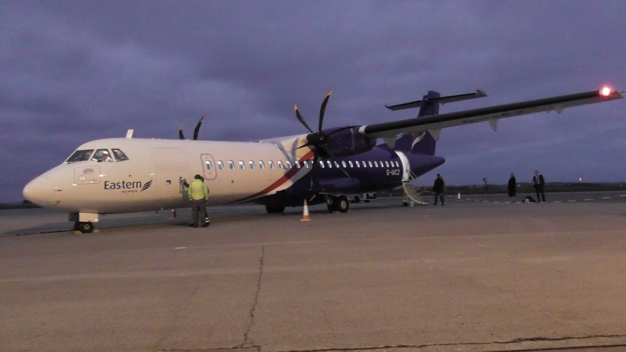 (Inaugural Flight*) Eastern Airways ATR72-600 London Gatwick to Newquay