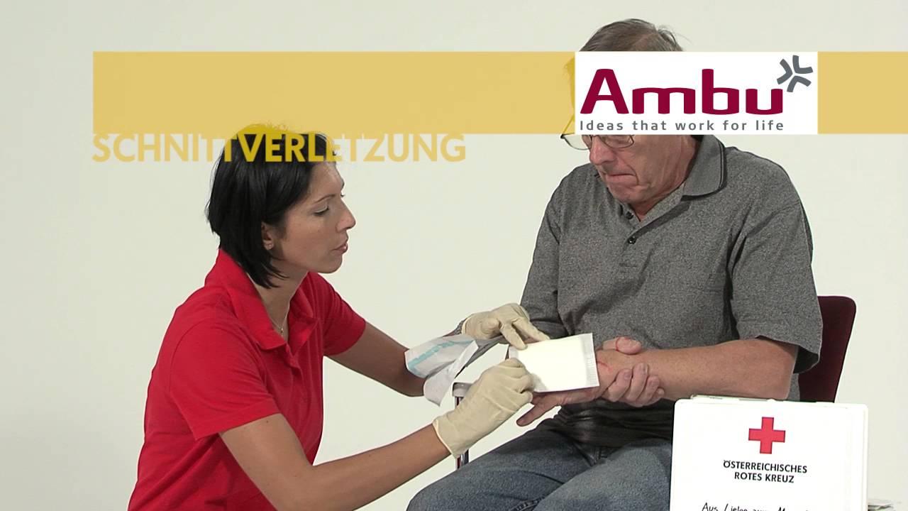 014B Erste Hilfe Abschürfung Schnittwunde Platzwunde