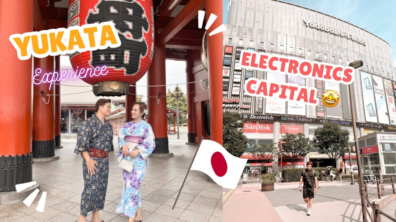 Asakusa Yukata Experience | Yodobashi-Akiba Shopping 🇯🇵 Tokyo, Japan 2024 Part 2 | Shen Asidor VLOGS