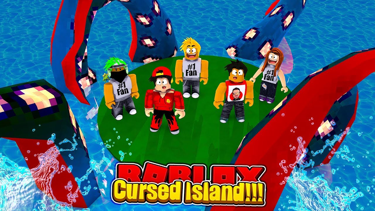 ROBLOX - TRAPPED ON CURSED ISLAND WITH FANS!!