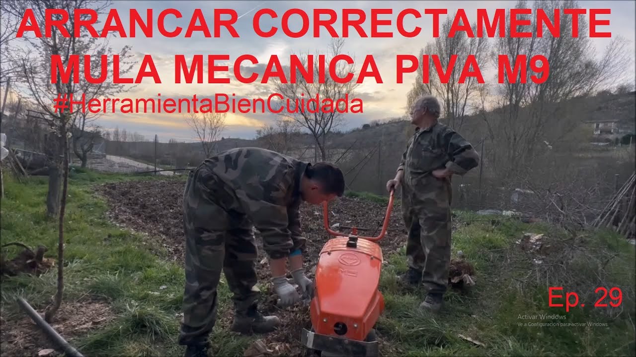 ARRANCAR CORRECTAMENTE MULA MECANICA PIVA M9 - #HerramientaBienCuidada Ep. 29