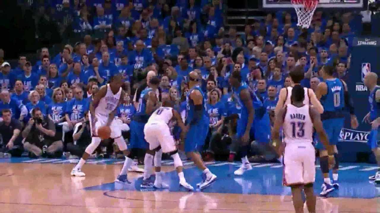 Kevin Durant 25 points (game winning shot) vs Dallas Mavericks game 1 playoffs 2012.04.28