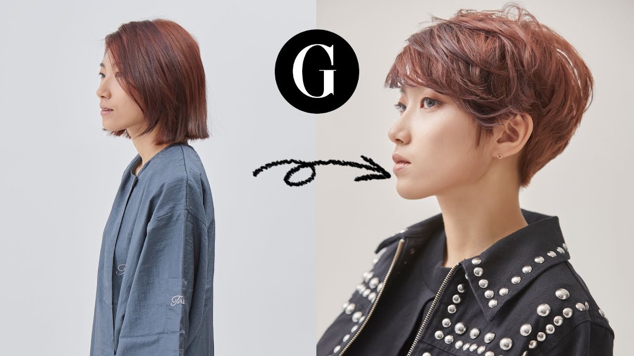 [그라피TV] {ENG SUB} 두상에 밀착되는 랩스타일의 커트. Asian hairstyle Korean woman's shortcut tutorial