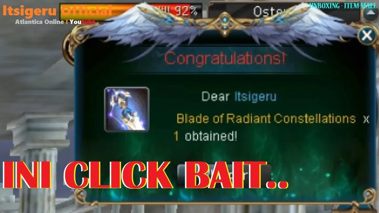 CLICK BAIT !! - Unboxing Noble Aristocrat's Random Box | Atlantica Online