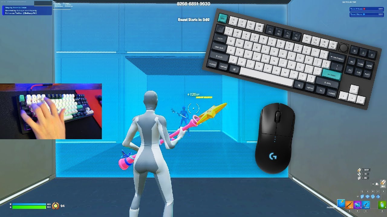 Unboxing Keychron Q3 Max + Fortnite Keyboard & Mouse Sounds ASMR Gameplay 😍