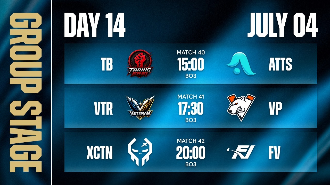 CFS SEA MASTERS 2026 SUMMER [DAY 14] - TB vs ATTS, VTR vs VP, XCTN vs FV