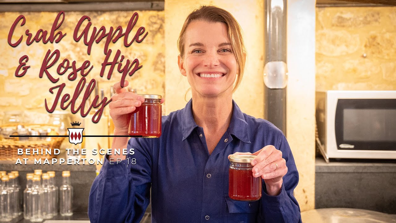 How to make Crab Apple & Rosehip Jelly - Behind the Scenes at Mapperton Episode 18 - Harvest Special