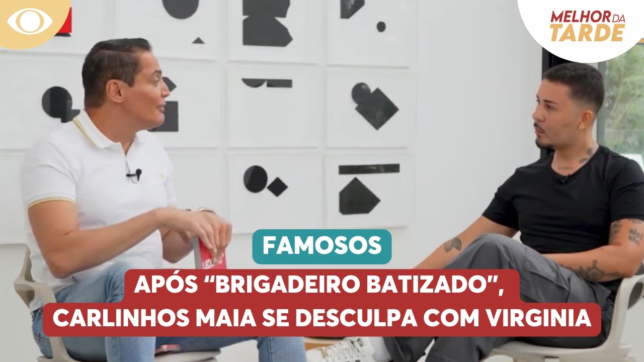 Após “brigadeiro batizado”, Carlinhos Maia se desculpa com Virginia | Melhor da Tarde