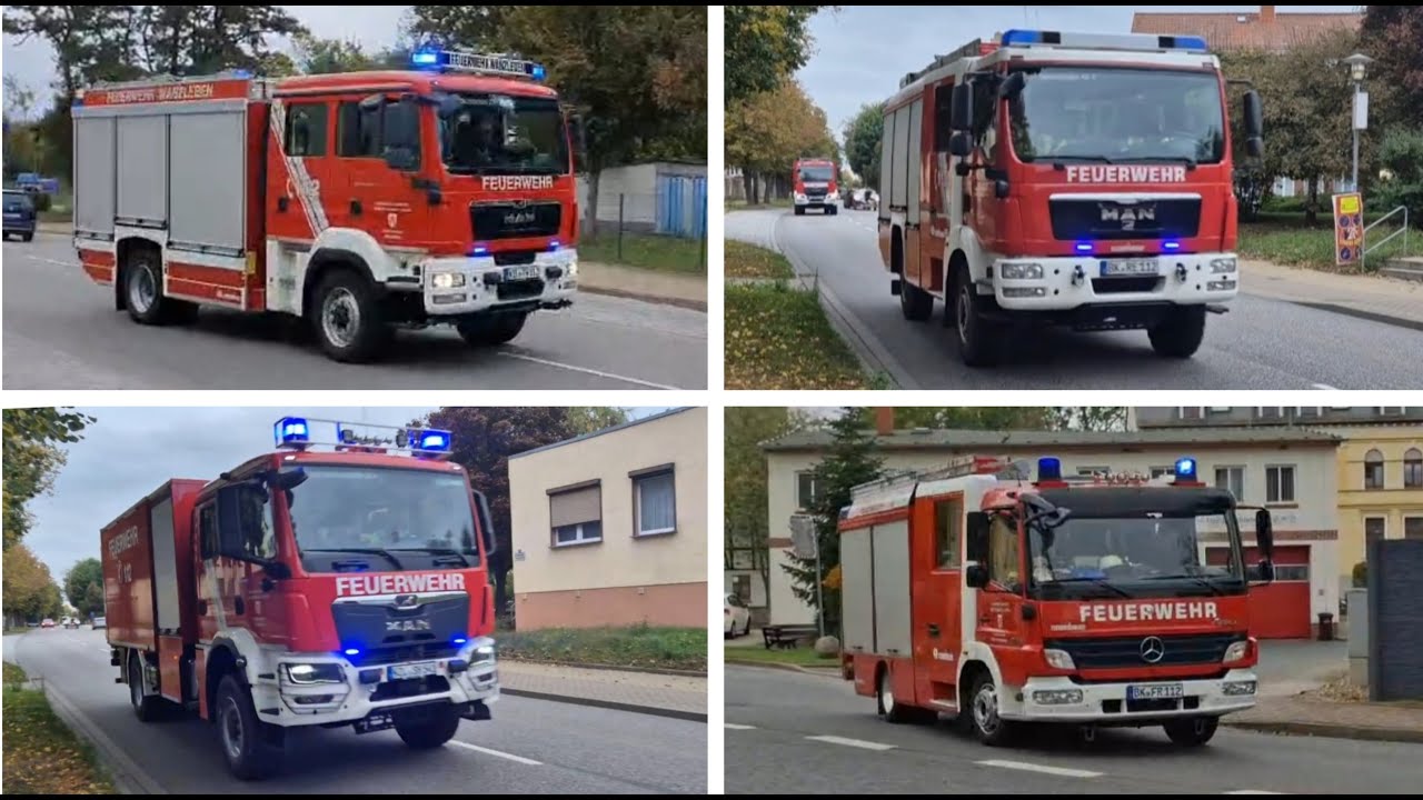 [Großbrand] Sirenenalarm + Einsatzfahrten Feuerwehr Wanzleben, Seehausen, Klein Rodensleben