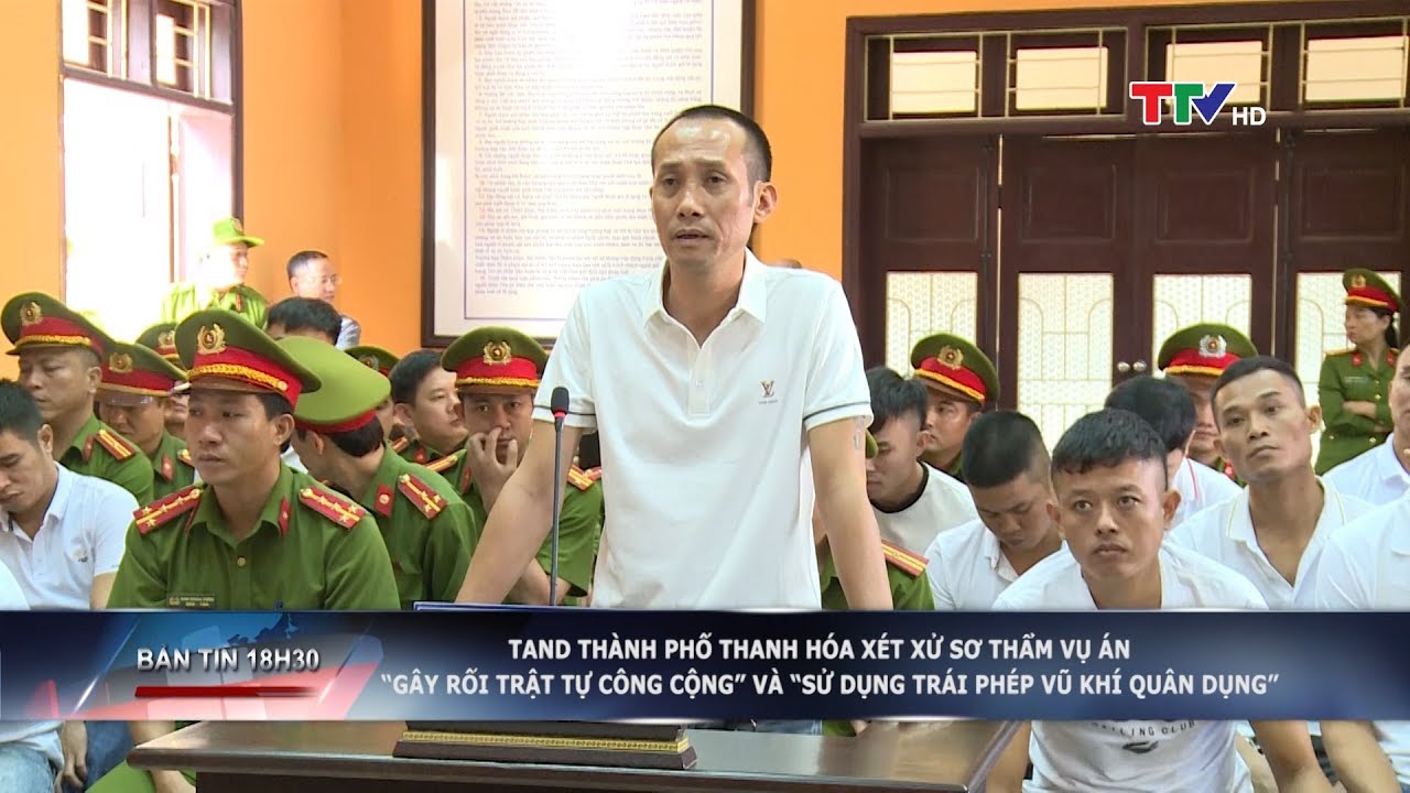 Tòa án nhân dân TP Thanh Hóa xét xử sơ thẩm “Tuấn thần đèn” và đồng bọn