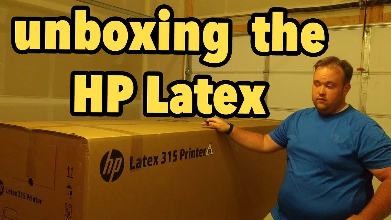 Unboxing the HP Latex printer