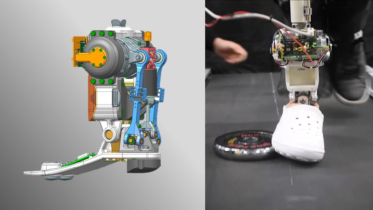 Self-Contained 2-DOF Ankle-Foot Prosthesis Ver.1 First Test!