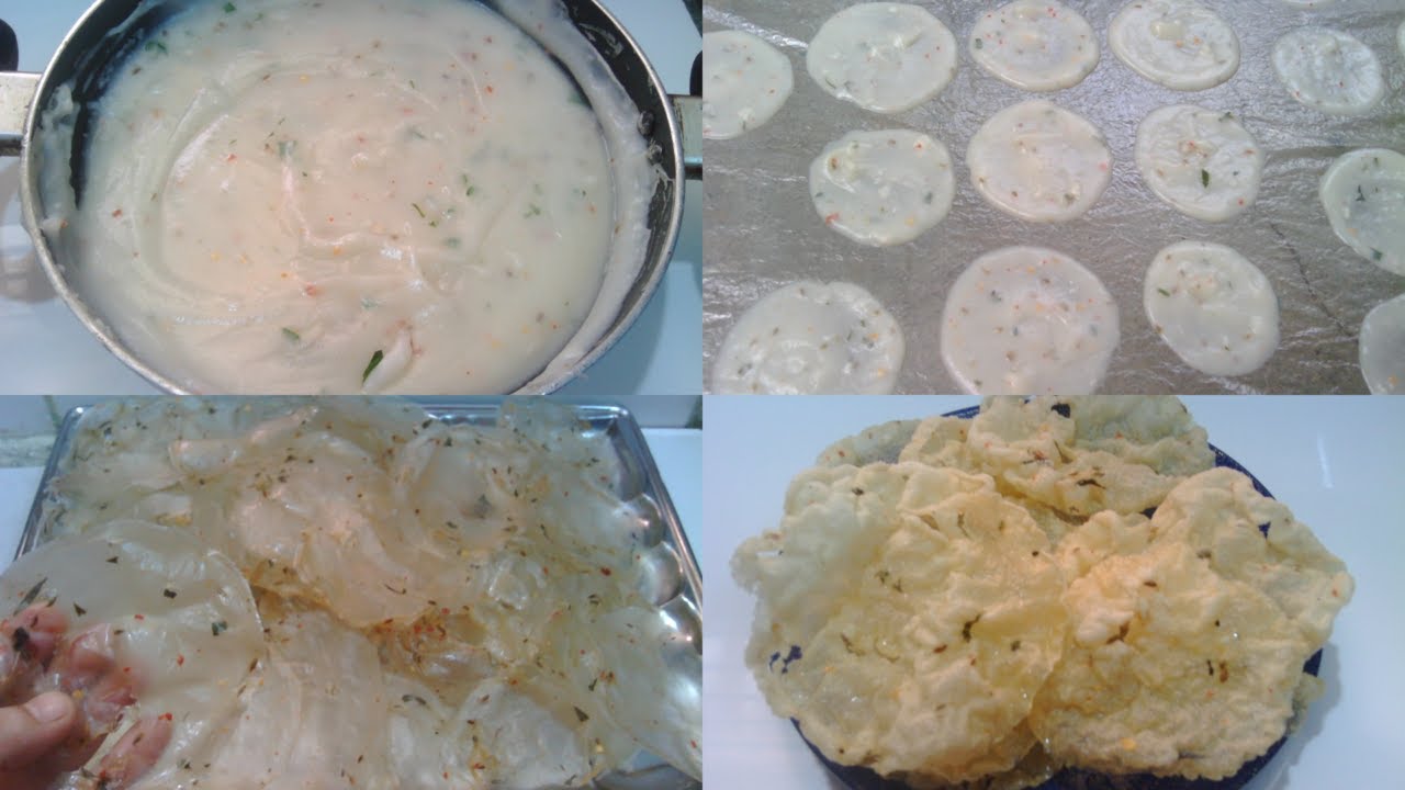 100 வடாம், 1 கப் அரிசி மாவில் |Paper vadam|Arisi maavu vadaam/vadagam| Rice flour papad by To C Usha