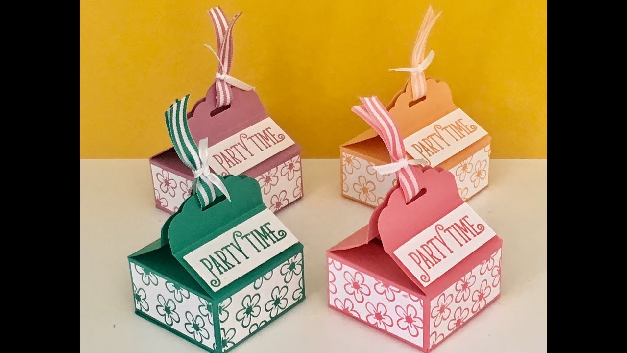 Tag Topper Gift Box - Video Tutorial using Happy Birthday, Gorgeous by Stampin' Up