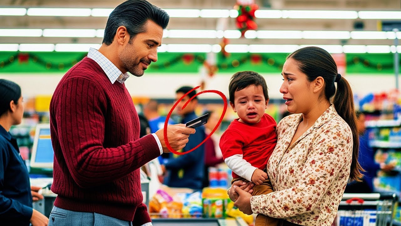 NO TENÍA PARA EL JUGUETE DE SU HIJO… UN MILLONARIO LE DIO SU TARJETA DE CRÉDITO Y ESTO PASÓ