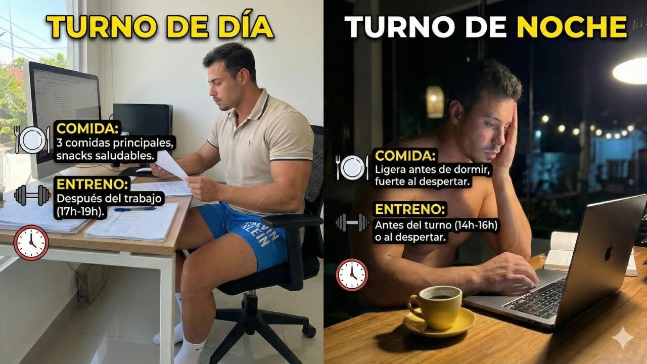 Cómo ENTRENAR y COMER trabajando a TURNOS (Guía de Supervivencia)
