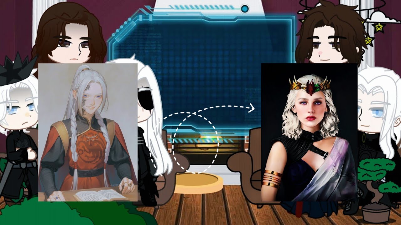 House of the Dragon react Visenya as Daenerys Targaryen (HOTD x Gacha Nox) 1/2