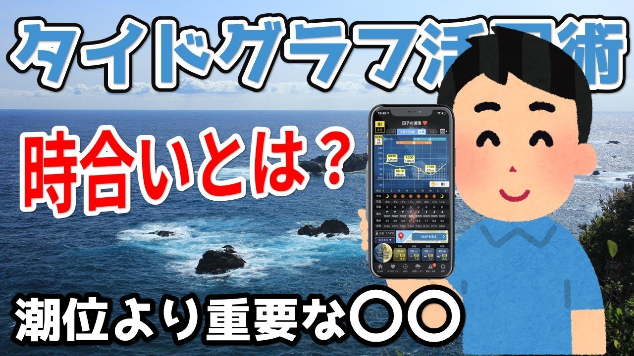 【釣りと潮汐】タイドグラフ（潮位表）活用術【釣れる時合】