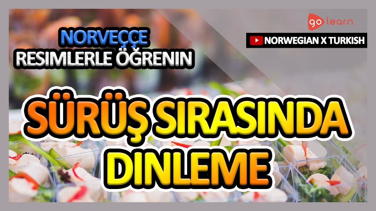 Norveççe Resimlerle Öğrenin | Norveççe Kelime Bilgisi Sürüş Sırasında Dinleme | Golearn