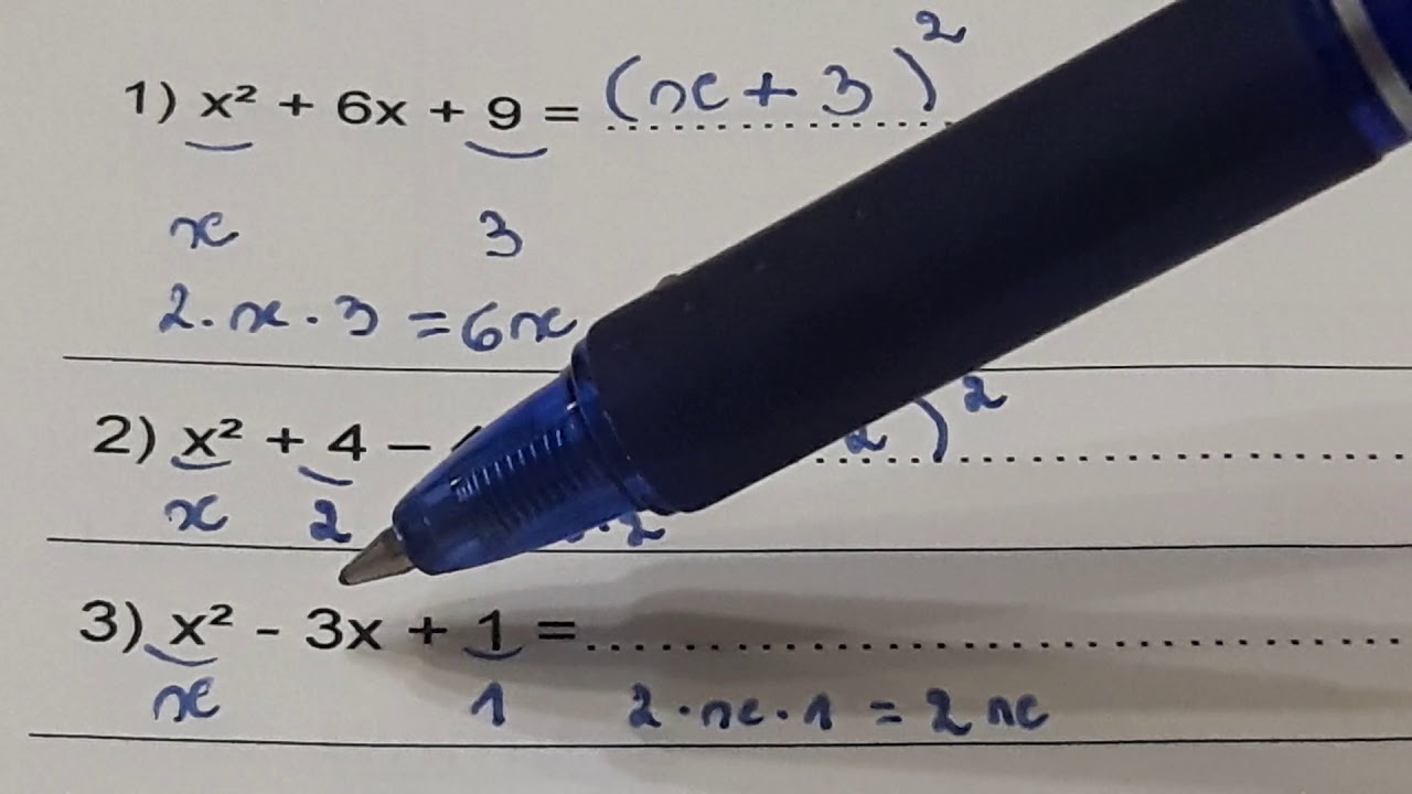 Factorisation. Partie 3 . Les produits remarquables. troisième année.