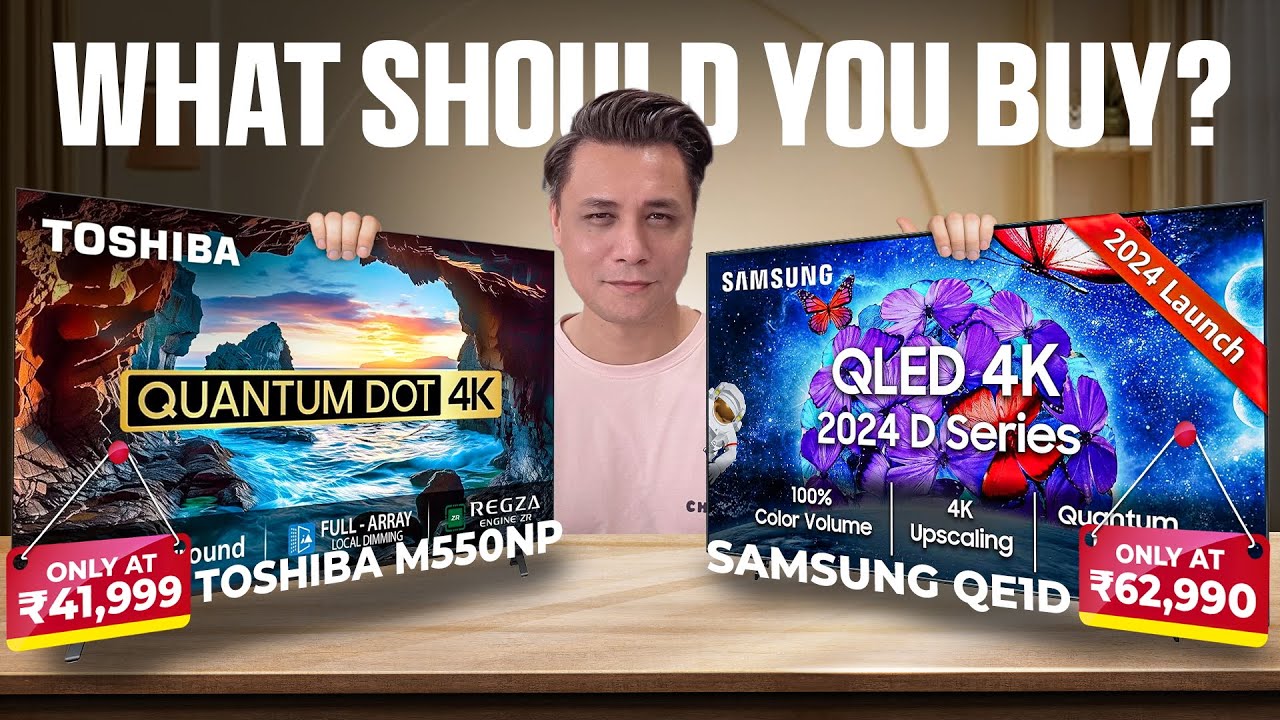 SAMSUNG QE1D QLED vs TOSHIBA M550NP QLED | What should you buy? | Punchi Man Tech