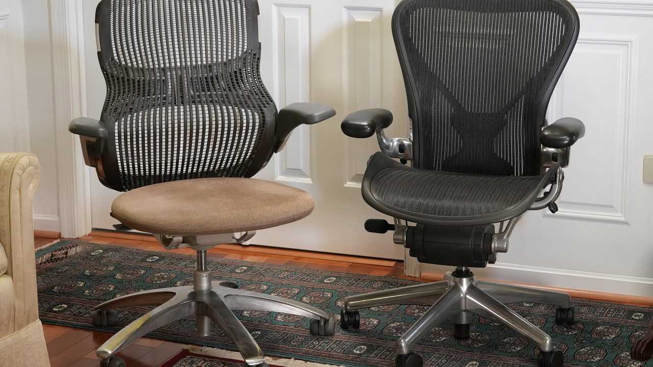 Кресло Aeron от Herman Miller Кресло Aeron и кресло Generation от Knoll в формате 4K UHD