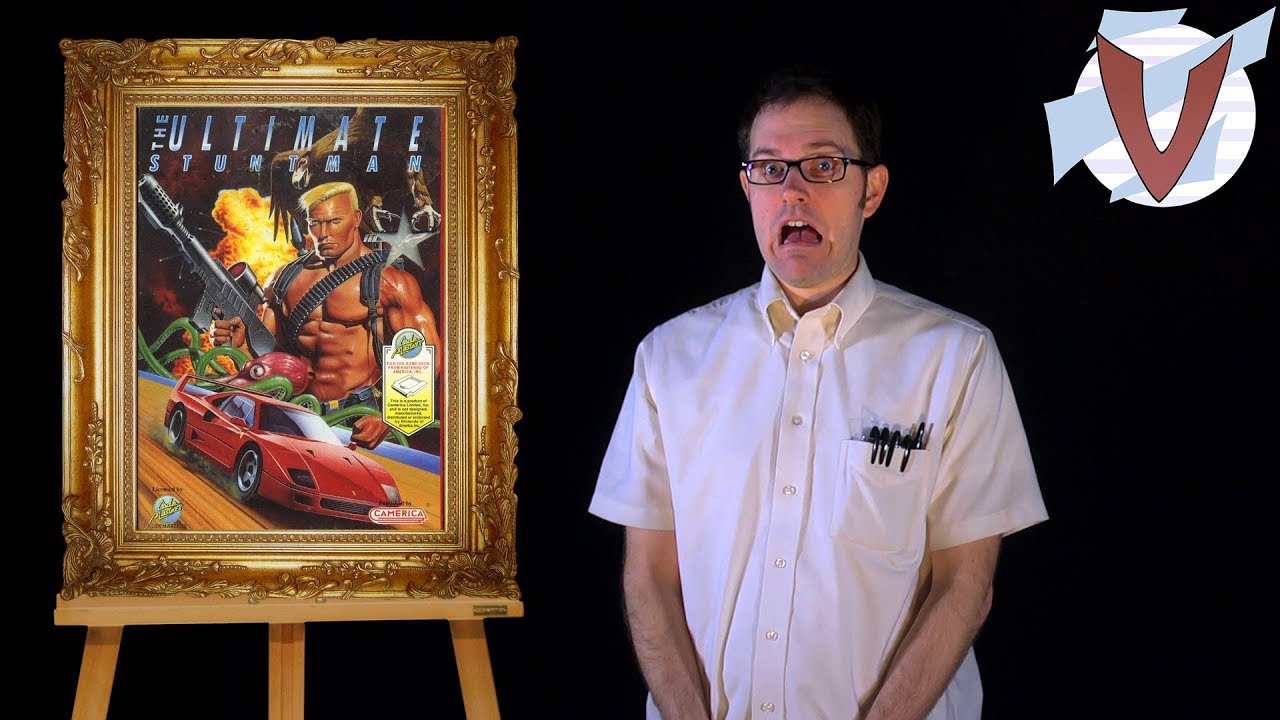 The Ultimate Stuntman (NES) [AVGN: Bad Game Cover Art 24 - RUS RVV]