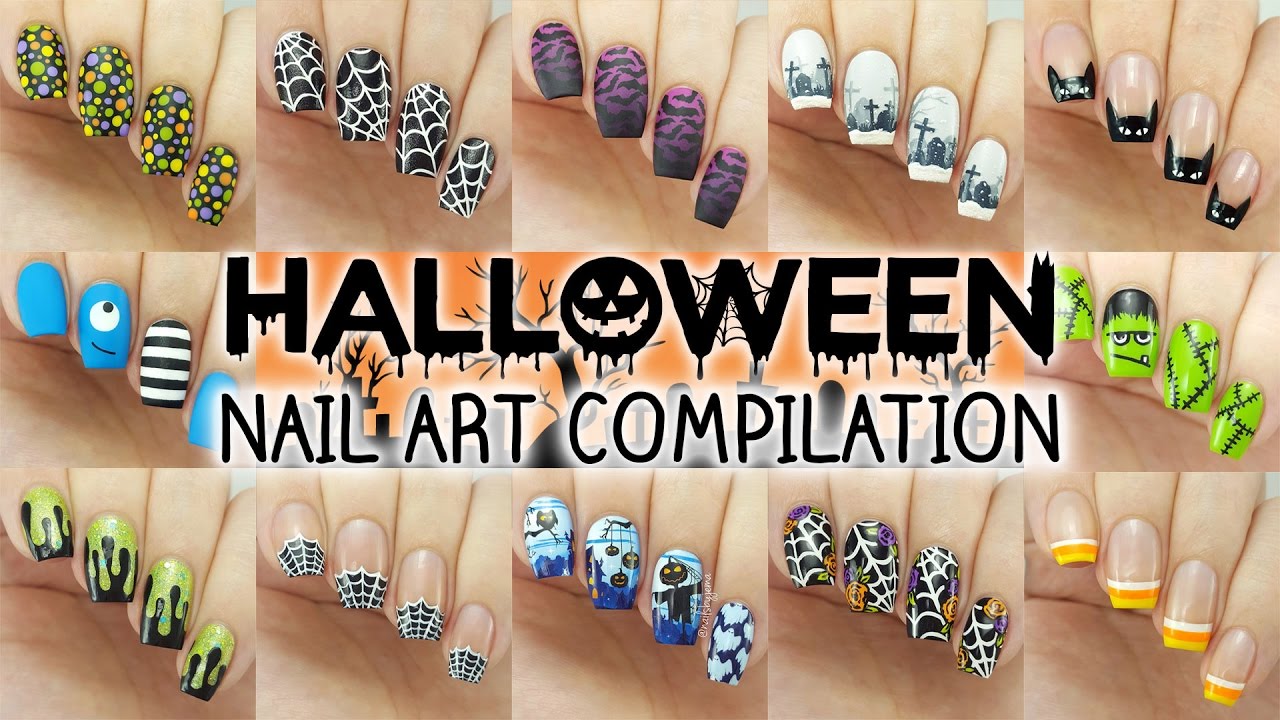 Halloween Nail Art Compilation | 12 Designs Perfect For Short Nails!