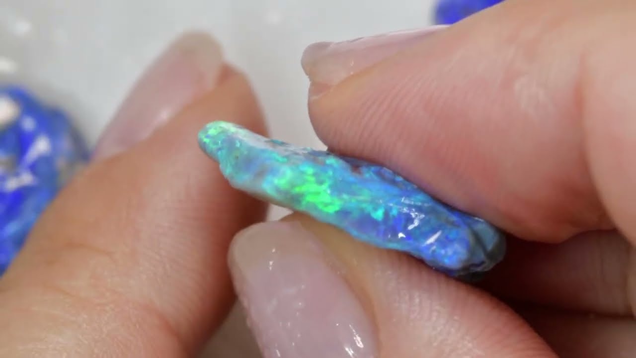 35.7 cts Rough Black Opal Parcel Lightning Ridge