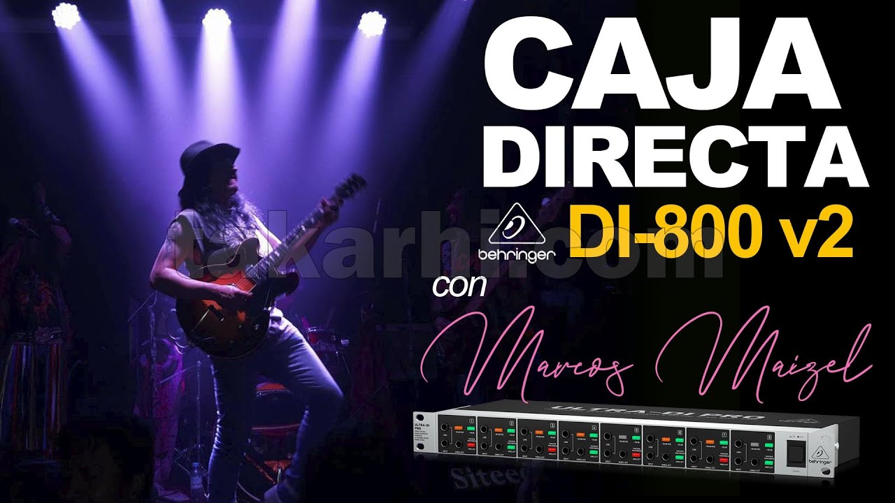 BEHRINGER DI800 V2: Caja Directa de 8 Canales con Marcos Maizel. Env&iacute;os todo Per&uacute; Direct Box DI-800