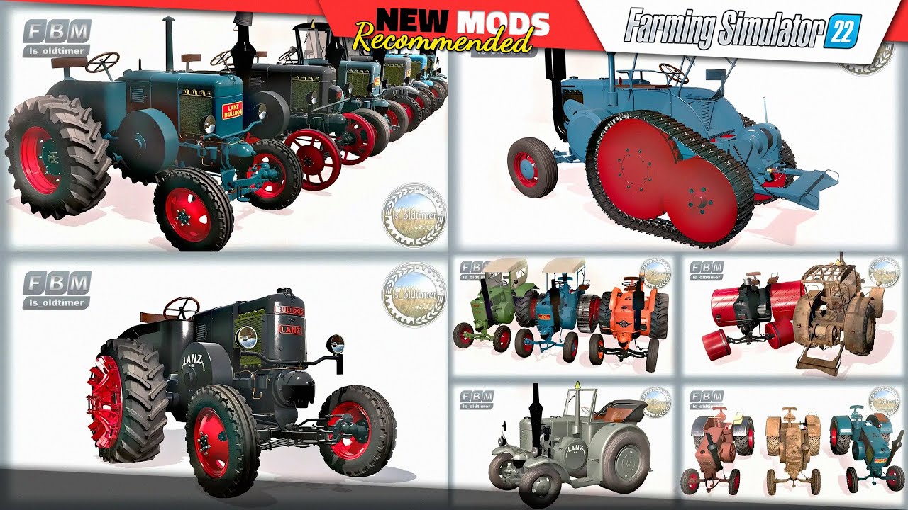 FS22 | LANZ Bulldog HR8 (by ls_oldtimer) - Farming Simulator 22 New Mods Review 2K60