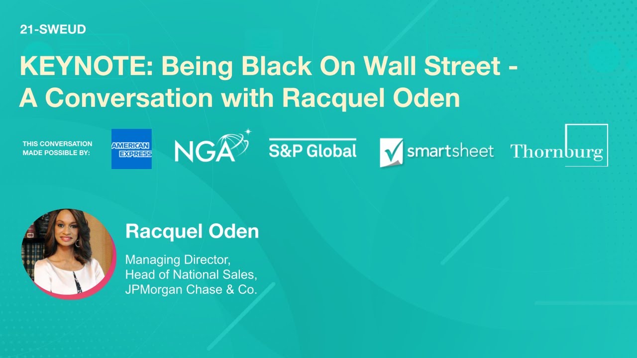 Day 2 - KEYNOTE: Being Black On Wall Street - A Conversation with Racquel Oden