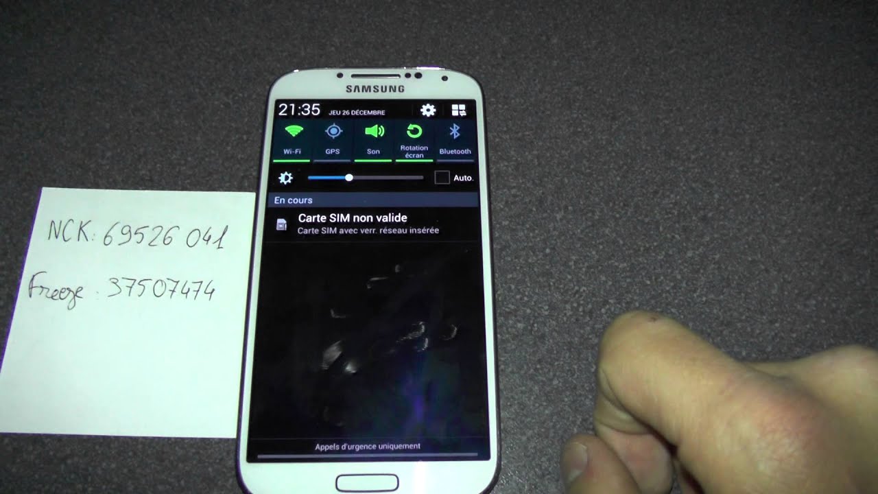 Desimlockage S4 GT I9505 sous SFR via UnlockUnitS4