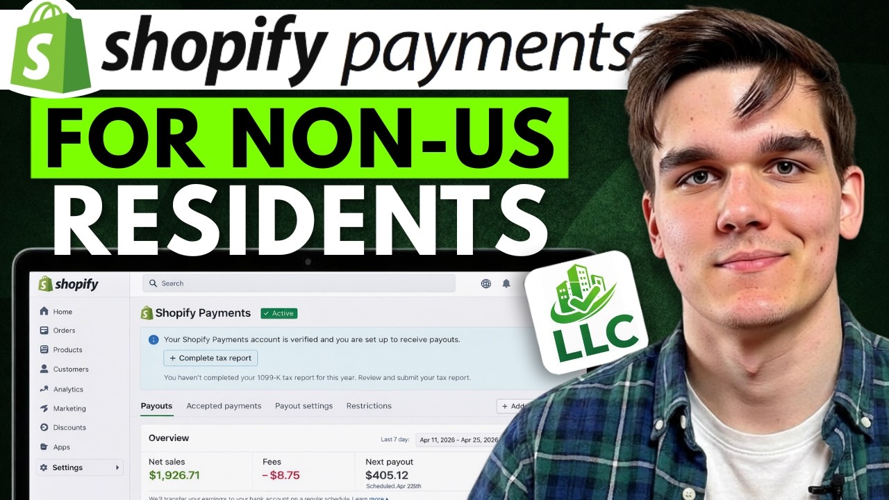 How to Activate Shopify Payments for Non-US Citizens | Without SSN (2026)