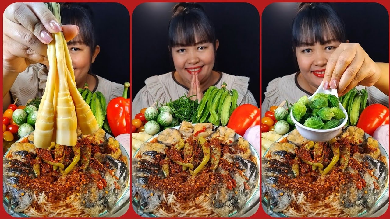 ขนมจีนหม้อปลาร้าปลาดุก กินคู่กับผักเยอะๆอร่อยสุดๆ @ตั้งใจกิน 