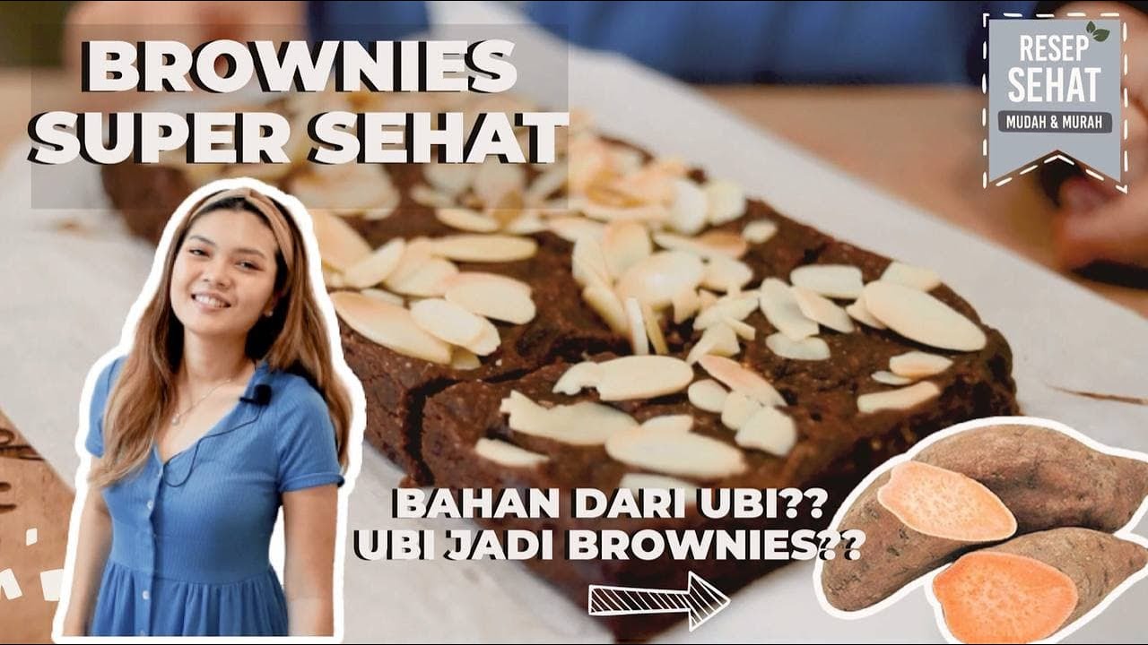 Brownies 3 bahan.. bebas Gluten, tanpa telur dan mentega