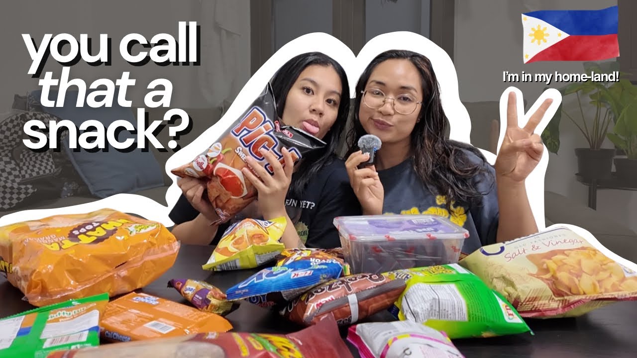 Trying Filipino Snacks in the Philippines | I’M BACK IN MY HOMELAND! 🇵🇭