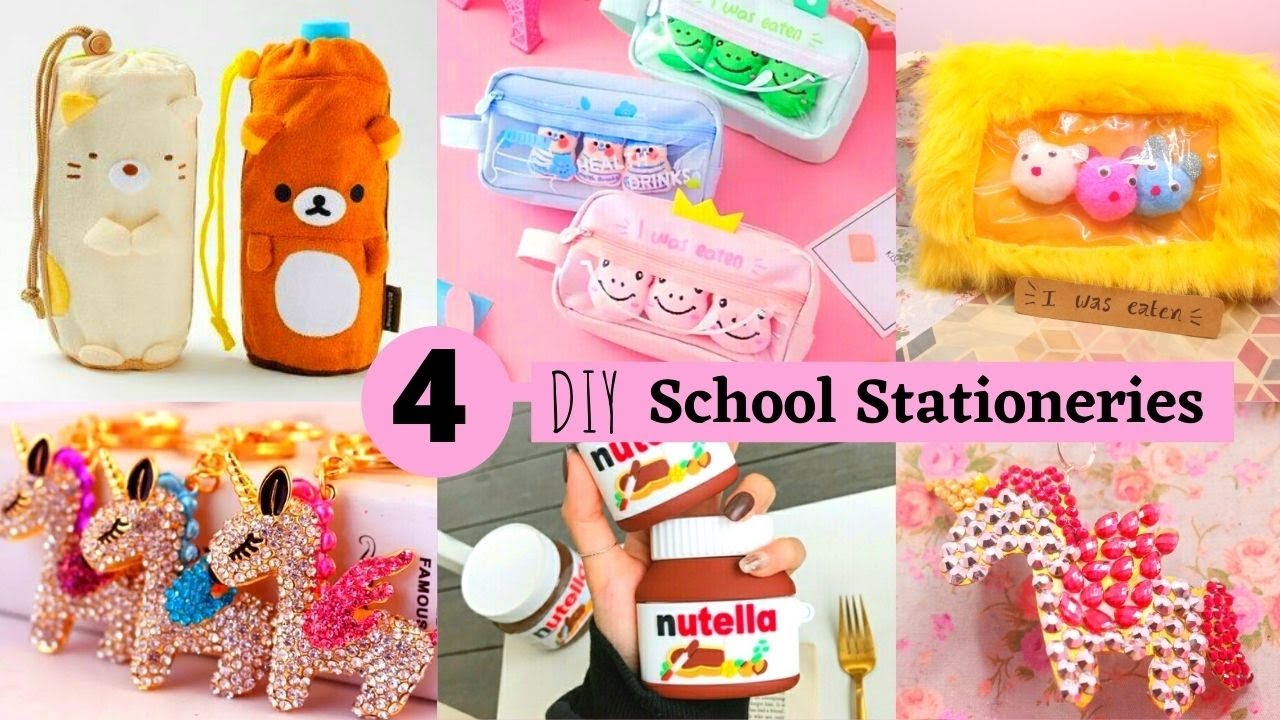 4 Incredible School Supplies Crafts / DIY Stationeries
