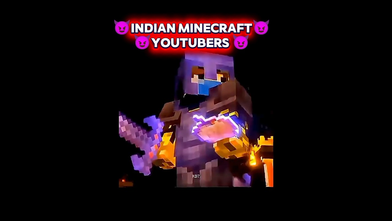 Powerful Aura Of The Indian Minecraft YouTubers #minecraft #minecraftindia #technogamerz #anshubisht